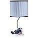 Carter's Take Flight Airplane Nursery Lamp Base and Shade, Blue, Navy, Grey, Orange