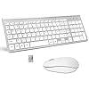 Wireless-Keyboard-and-Mouse-Full-Size-Keyboard-Mouse-Set-Compact-UK-Layout-24Ghz-USB-Receiver-for-PC-Laptop-Tablet-Windows-Mac-Silver-White Wireless Keyboard and Mouse, Full Size Keyboard Mouse Set Compact UK Layout 2.4Ghz USB Receiver for PC Laptop Tablet…
