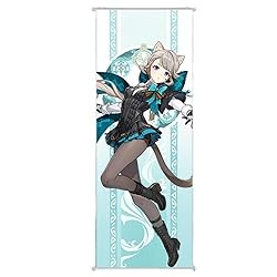Flyshun Furina Wall Scroll Poster,Hanging Wall Art