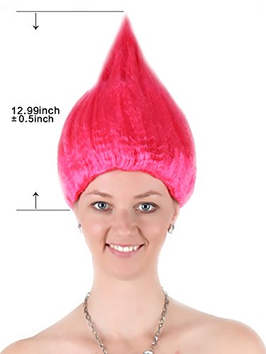 KASTE Poppy Trolls Wig Synthetic Hair Party Halloween Costume Cosplay Wig Women ... - //coolthings.us