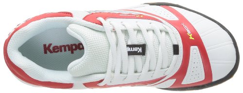 Kempa Women's Tornado Handball Shoes 44 Eu (9.5 Damen's Uk) White White (White/Red/Fluo Yellow 02)