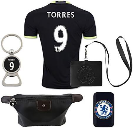 #9 Torres (6 in 1 Combo) Chelsea F.C. Away Match Adult Soccer Jersey 2016-2017