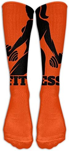 Long Dress Socks Soft Girl Dumbbell Lifting Fitness Sport Comfortable Breathable Over-the-Calf Tube