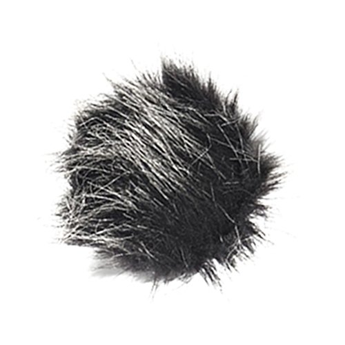 Odowalker 5 Pack Mini-Size Microphone Windscreen Muff, Professional Soft Furry Lapel Lavalier Mic Cover, Dark-Gray