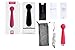 SVAKOM Mini Emma 100% Waterproof Powerful Electric Wand Massager Rechargeable Vibrator for Women(Plum Red)