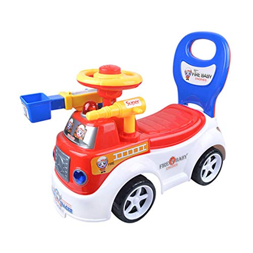 Riding in Toy Children's Car Push Children's Bicycle Baby Walking Scooter Backrest Excavator Toddler Aid Balance