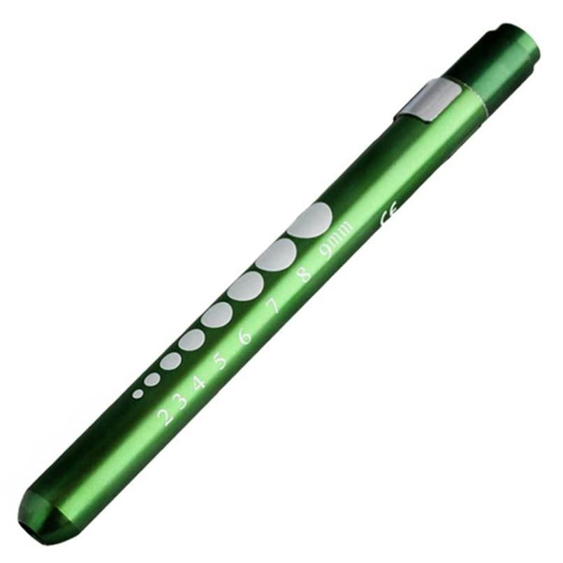 BE-TOOL Mini Pen Torch Light Diagnostic Medical Penlight, Mini Reusable LED Penlight Flashlight Pen Torch for Home Outdoor Doctor Nurse EMT Emergency (Green,1 Pack)