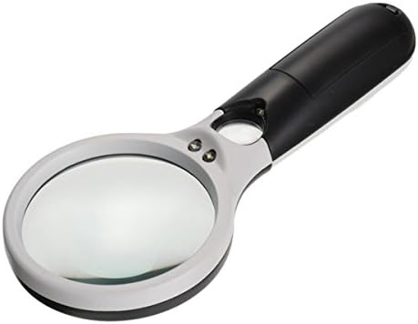 3 LED Light 3X 45X Handheld Magnifier Reading Magnifying Glass Lens Jewelry Loupe