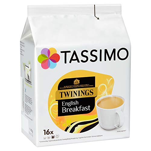 Tassimo Twinings English Breakfast Tea Pods (Pack of 5, 80 pods in