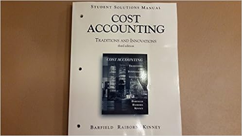 Cost Accounting Raiborn Solutions Manual Cost Accounting Raiborn Solutions Manual