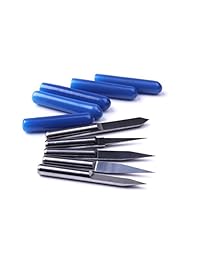 20pcs 3,175 mm 10 ° 15 ° 20 ° 30 ° carburo PCB grabado CNC Bit Router Herramientas