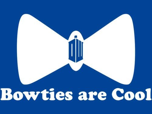 Bowties are Cool - Doctor Who - White - Vinyl Decal