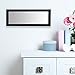 Pinnacle Frames and Accents Small Decorative 4 Inch x 12 Inch Mirror with Classic Black Frame
