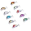 Aorace-10pcslot-Mini-Fishing-Lures-10-Colors-Fishing-Bait-26cm16g-Fishing-Tackle-10-High-Carbon-Steel-Treble-Hook
