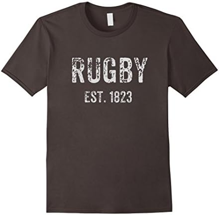 Mens Vintage style Rugby Established 1823 T-shirt Medium Asphalt