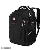 SwissGear 5358 USB ScanSmart Laptop Backpack. Abrasion-Resistant & Travel-Friendly Laptop Backpack (18”, Black/Red).