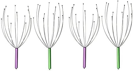 Hand Held Scalp Head Massager (Style 1, 4 Pack)