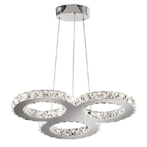Searchlight Clover Led 27 Light Ceiling Pendant Light Chrome With