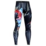 NATURET Compression Pants Baselayer Running Tights Mens Sports Cool Dry Leggings