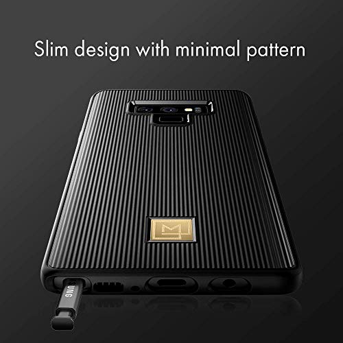 Spigen [LA Manon Classy Funda Samsung Galaxy Note 9 con un diseño Elegante y fácil Agarre - Black - Imagen 4
