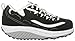 Skechers Women's Shape Ups Strength Fitness Walking Shoe,Black/White,8.5 M US