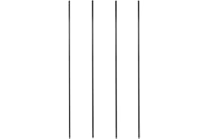 Zedfire Pack of 4 Mobile Wire Shelving Posts, Customize Poles Height: 8" - 86", Heavy Duty Pole (Chrome, Black Epoxy, Green Epoxy) Replacement Poles for Shelves (1")