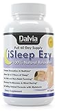 iSleep Ezy - SALE - Natural Sleep Aid! Sleeping Pills Natural Ingredients - Valerian root, Passionflower, 5mg Melatonin & More for Tranquil Sleep