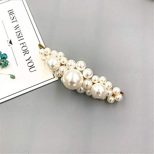 Women Hair Clip Simulated Pearl Beautiful Bridal Wedding Hairclips Girl Hairpin Hair Accessories (1 PCS D)