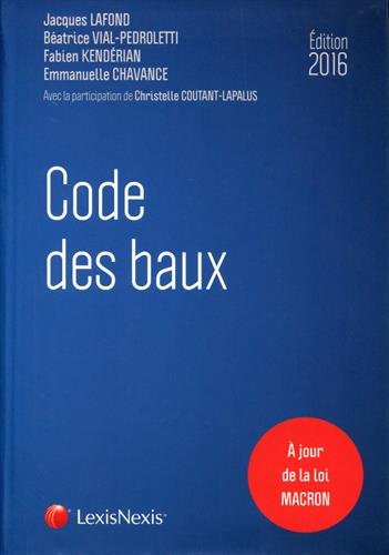 Code des baux, 2016
