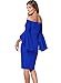 Vfemage Womens Flare Sleeve Sexy Off Shoulder Cocktail Party Bodycon Dress