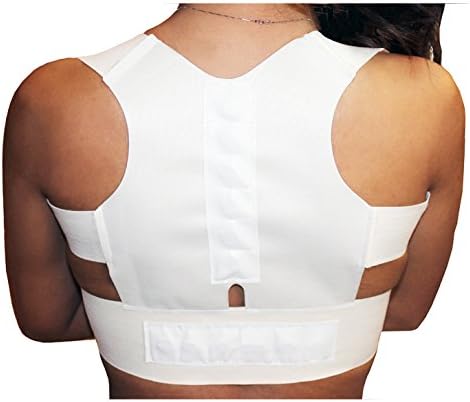 PU LifeStyle Therapeutic Magnetic Back Brace and Posture Corrector, White