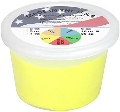 16 oz Hand Therapy Putty, Yellow - Soft