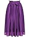 ACEVOG Women's Summer Chiffon Bowknot Pleated A-line Flare Midi Skirt Dress