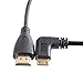 Smays Left Angle HD Mini HDMI to HDMI Cable for Camera, Flat DV, DC, Tablet TF101 (1.64 Feet=50 Centimeters)