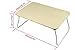 Homebi Lap Desk Tray Table Laptop Table Portable Bed Desk Standing Desk Breakfast Tray for Bed Couch and Sofa with MDF Top Board and Foldable Metal Legs in White Oak,23.62”W x15.75” D x11.20”H