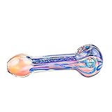 Adam 4.5 Inch Handmade New Style Portable Unbreakable Stained Art Glass Tube (Colour As Shown)