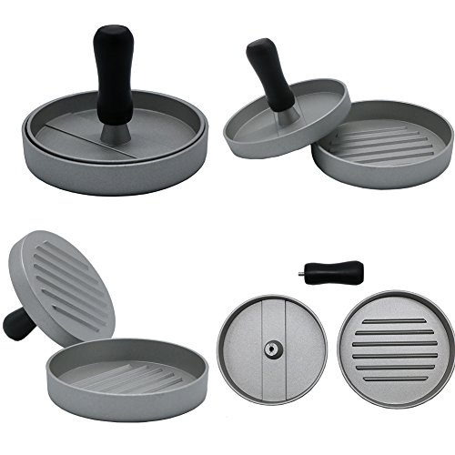 image for AUOON Hamburger Press, Aluminum Burger Press with Heavy Duty Non-Stick