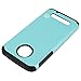 Moto Z Play Case, MP-Mall [Dual Layer] [Shockproof] Armor Hybrid Defender Anti-Drop Rugged Protective Case Cover Fit For Moto Z Play Droid (Mint)
