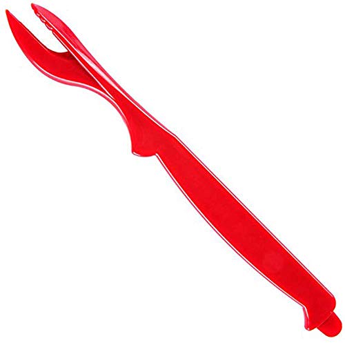 8Pcs Seafood Tools Set including 4 Forks and 2 Lobster Crackers Nut Cracker 2 Lobster Crab Mallets(Red Lobster Shellers) - Thumbnail 3