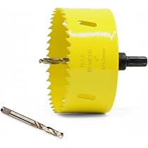 JIECHENG 4-Inch HSS M42 Bi-Metal Hole Saw Kit With Arbor - Cuts Wood, Steel, Aluminum Up To 1.5" Deep