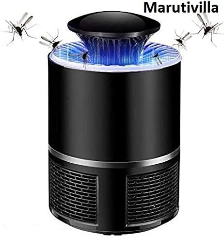 maruti villa Eco-Friendly Electronic Powered LED Light Trap Mosquito Killer Lamp for Home (Black and White)