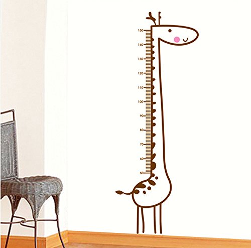 Ufengke® cartoon animal cute giraffe height chart decals, childr…