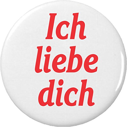 Ich liebe dich 1.25â€ Pinback Button Pin I Love You German