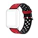 For Apple Watch 42MM/38MM, Sunfei Sports Leather Bracelet Strap Band (42MM, Red)