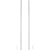 Aoneky 1.5" Aluminium Pool Volleyball Poles with Ground Sleeves, Permanent Deck Mounted Posts for Inground &amp; Above Ground Pools, Net NOT Included