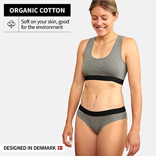 DANISH ENDURANCE Dames Slipje voor Elke Dag, 6-Pak Bikini Slipjes van Organisch Katoen, Slip, Knickers, Zachte Katoenmix… - Image 3