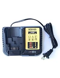 UNGINO - Cargador de batería de iones de litio de repuesto para 12 V 20 V MAX Dewalt DCB105 DCB100 DCB101 DCB112 DCB112R DCB115 DCB118 DCB119