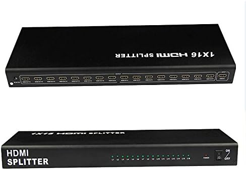Easyday SKN 16 Port 1x16 1 In 16 Out HDMI Splitter Video Audio 1080P HD HDTV 3D DVD Project