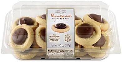Our Specialty, Peanut and Tree Nut Free, Soft Sugar Cookie with Fudge frosting Thumbprint Cookies, Pack of 2, 18 Cookies per Pack, 10.5 Ounces per Pack