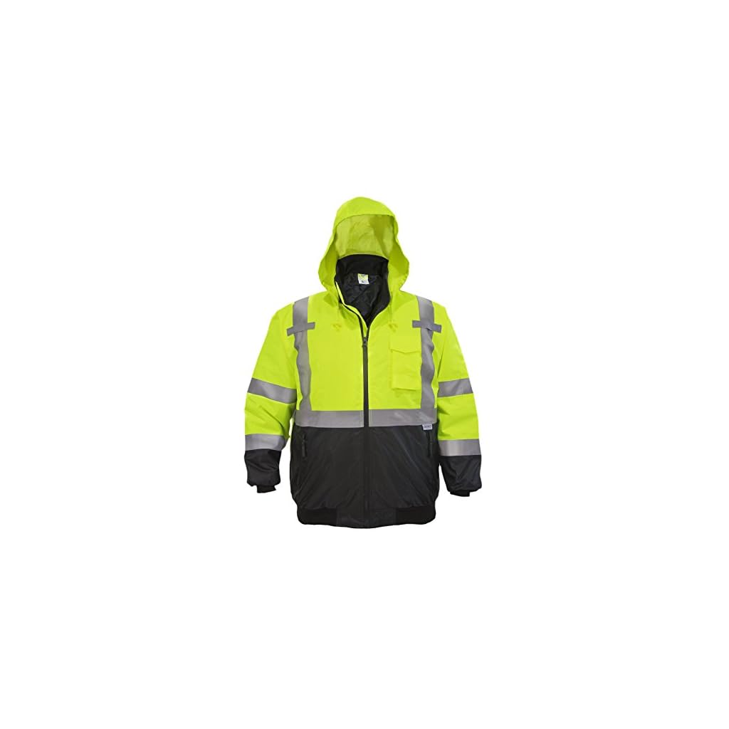 JORESTECH Safety Bomber Jacket Waterproof Reflective High Visibility